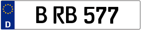 Trailer License Plate
